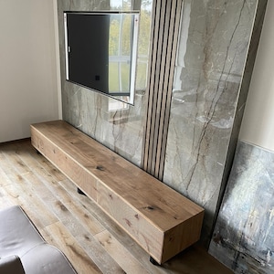 Oak TV table / TV table / Industrial TV table / Industrial table / Industrial furniture / Rustic furniture / Rustic table / Handmade table