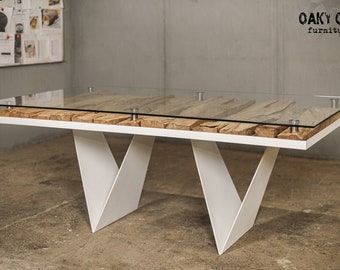 Dining table / Industrial table / Industrial furniture / Table / Farmhouse table / Kitchen table / Wood / Furniture / Dining room furniture