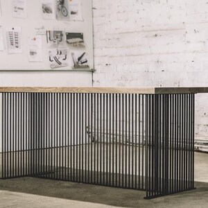 Oak dining table / Industrial dining table / Industrial furniture / Rustic dining table / Rustic furniture / Handmade table