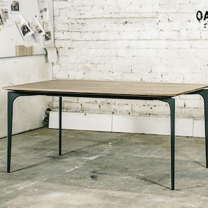 Dining table / Industrial table / Industrial furniture / Table / Farmhouse table / Kitchen table / Wood / Furniture / Dining room furniture