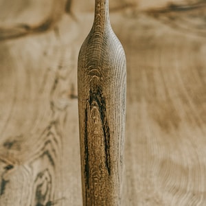 Vaso per fiori secchi / Vaso in legno / Decorazione in legno / Vaso fatto a mano / Vaso per fiori secchi / Decorazione per la casa / Vaso in legno naturale