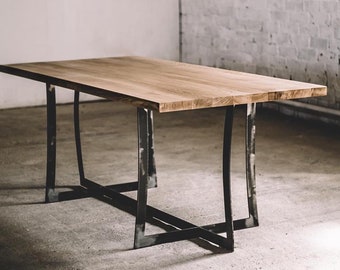 Dining table / Table / Industrial table / Industrial furniture / Office table / Office furniture / Furniture / Wood / Metal table legs