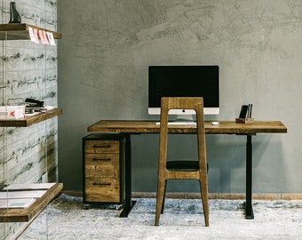 Work desk / Industrial desk / Industrial table / Wood / Industrial furniture / Wood working / Office desk / Office furniture