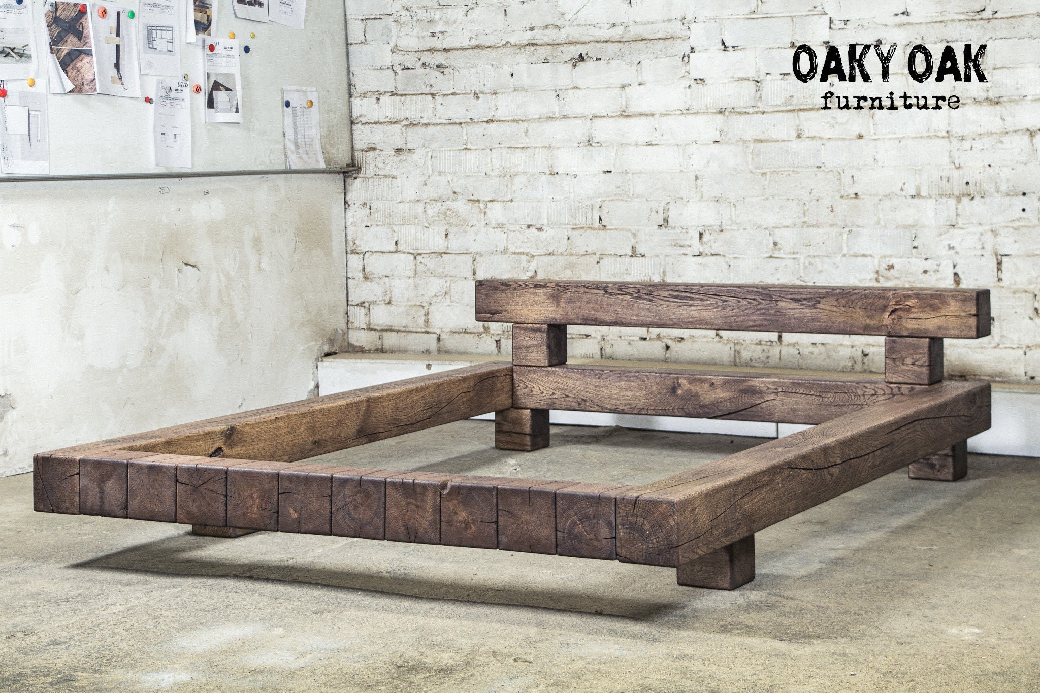 Modern industrial on sale bed frame