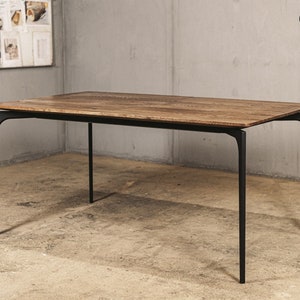 Dining table / Industrial table / Industrial furniture / Table / Farmhouse table / Kitchen table / Wood / Furniture / Dining room furniture