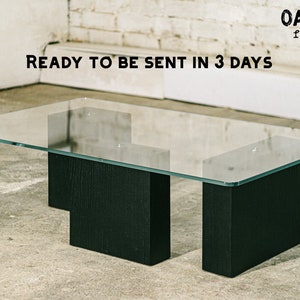Coffee table / Industrial furniture / Glass table  / Home decor / Industrial decor