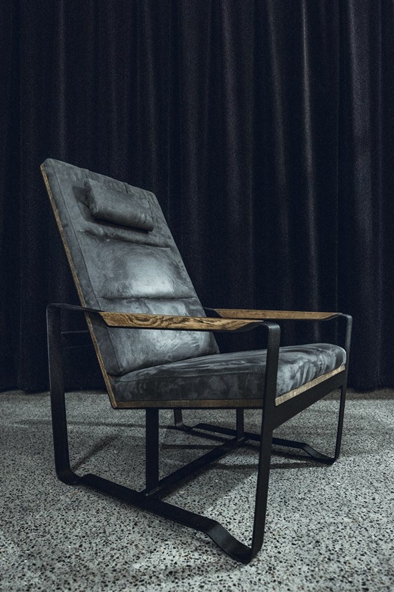 Industrial furniture / Modern armchair / Industrial armchair | Etsy