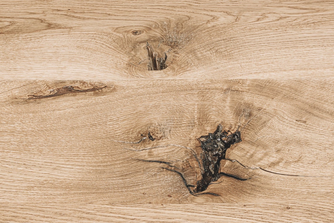 Oak dining table / Office table / Metal table legs / Table | Etsy