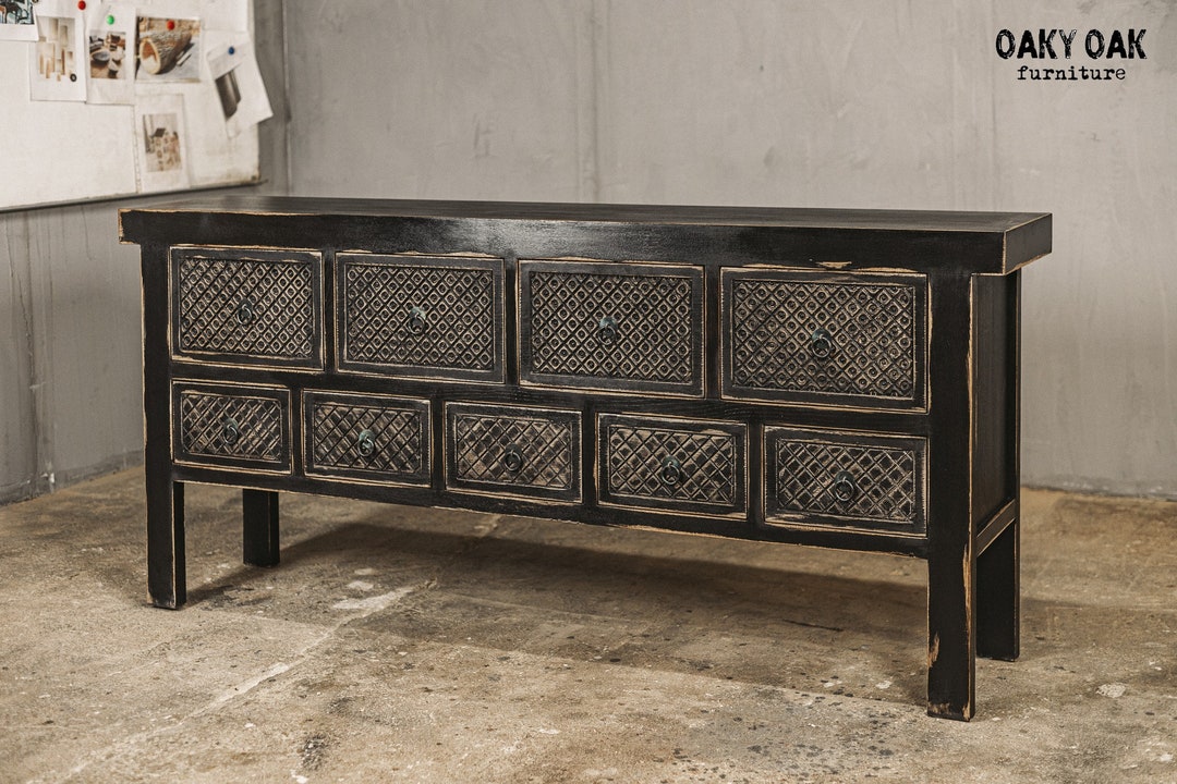 Industrial Commode / Modern Commode / Rustic Commode / Oak Commode ...