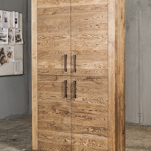 Oak wardrobe / Wardrobe / Industrial wardrobe / Industrial furniture / Rustic furniture / Rustic cupboard / Handmade