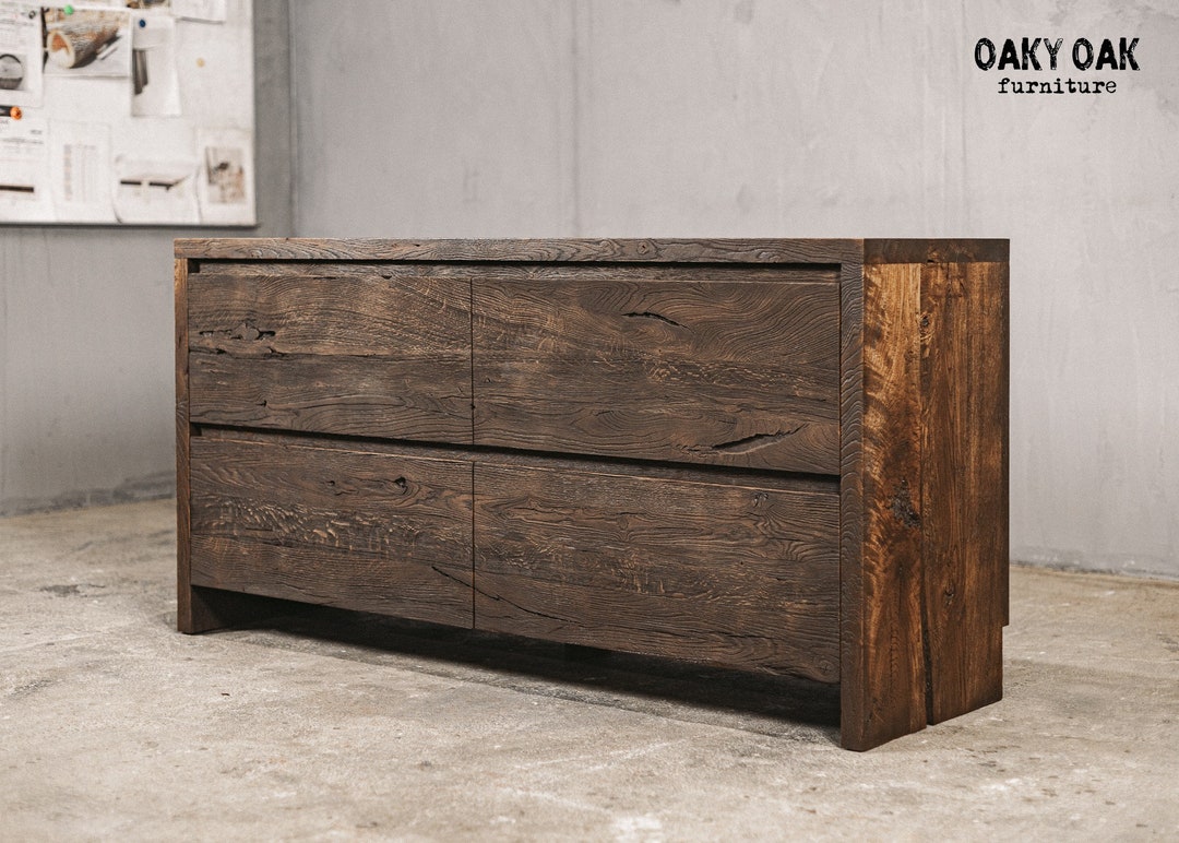 Industrial Commode / Modern Commode / Rustic Commode / Oak Commode ...