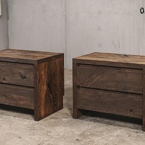 Industrial bedside tables | Oak bedside tables