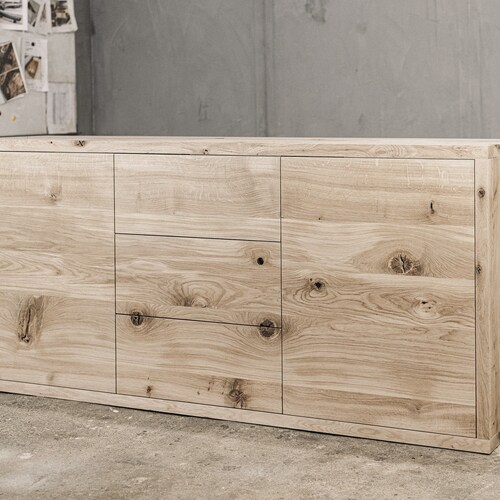 Commode en chêne rustique | Commode industrielle faite main