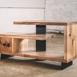 Oak TV table / TV table / Industrial TV table / Industrial table / Industrial furniture / Rustic furniture / Rustic table / Handmade table
