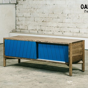 Oak TV table / TV table / Industrial TV table / Industrial table / Industrial furniture / Rustic furniture / Rustic table / Handmade table