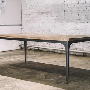 Dining table / Table / Wood furniture / Metal table legs / Wooden furniture / Rustic decor / Industrial furniture / Farmhouse decor
