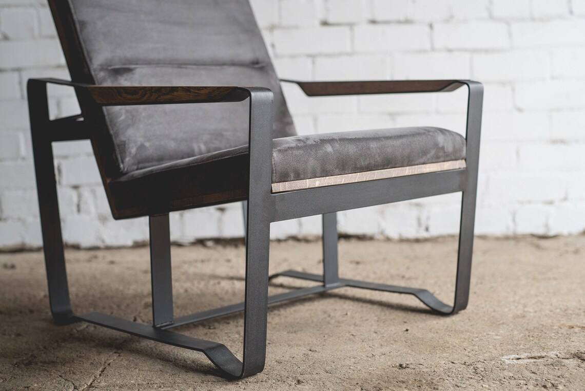 Industrial Furniture / Modern Armchair / Industrial Armchair / - Etsy