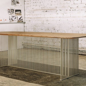 Oak dining table / Industrial dining table / Industrial furniture / Rustic dining table / Rustic furniture / Handmade table
