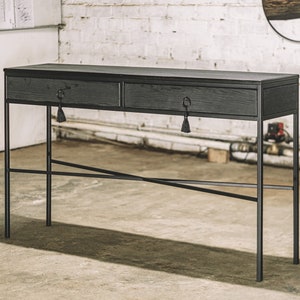 Console table | Oak console table | Industrial console table