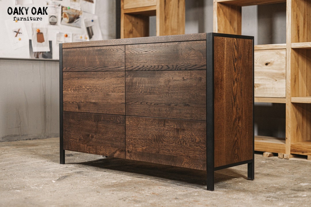 Industrial Commode / Modern Commode / Rustic Commode / Oak Commode ...