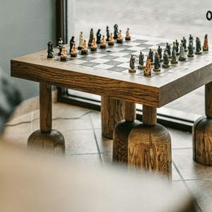 Wooden coffee table | Industrial coffee table | Raw oak coffee table