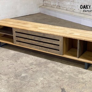 Oak TV table / TV table / Industrial TV table / Industrial table / Industrial furniture / Rustic furniture / Rustic table / Handmade table