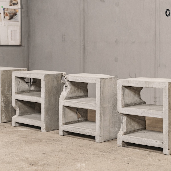 Industrial bedside tables | Concrete bedside tables | Handmade
