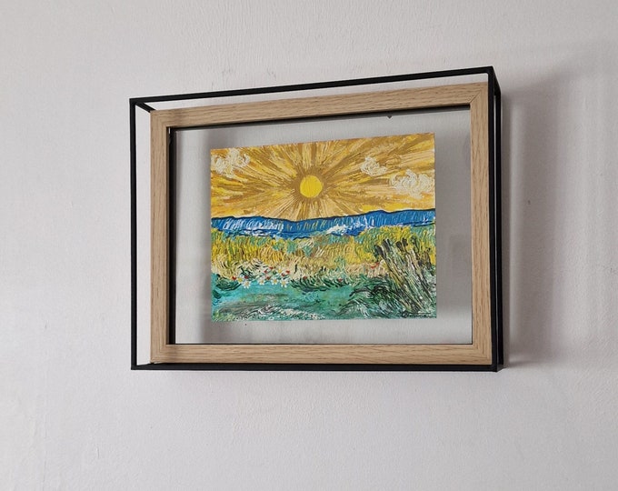 Sunny landscape painting