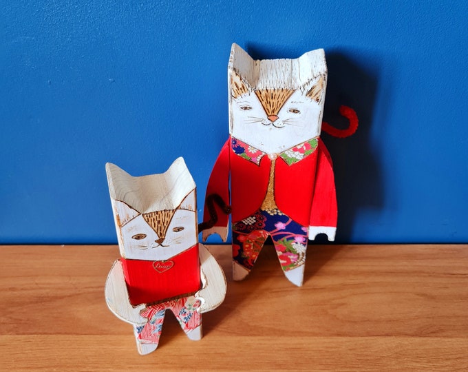 Chat Deco Bois Marina Pyro Deco Chat Deco Bois Marina Pyro Deco