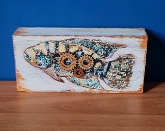 Pyrography fish, gear fish