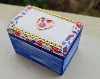 Pastel blue jewelry box