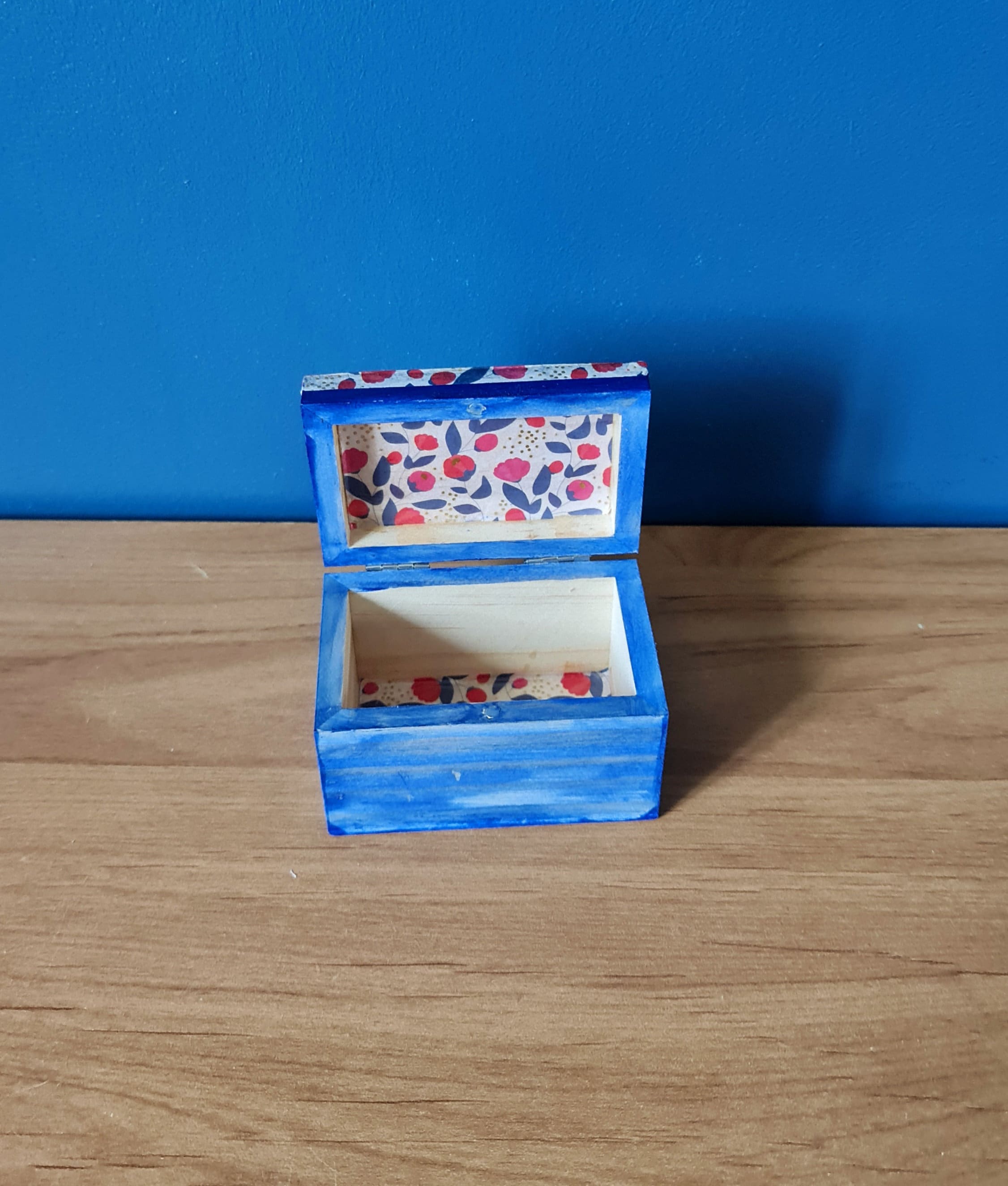 Pastel blue jewelry box