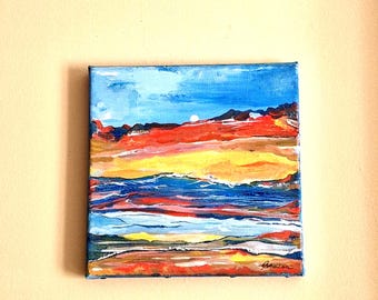 Pintura do pôr do sol