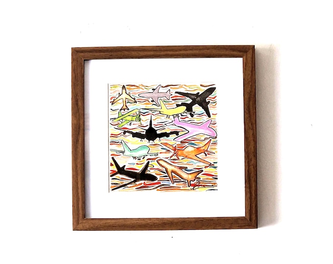 Modern airplane painting