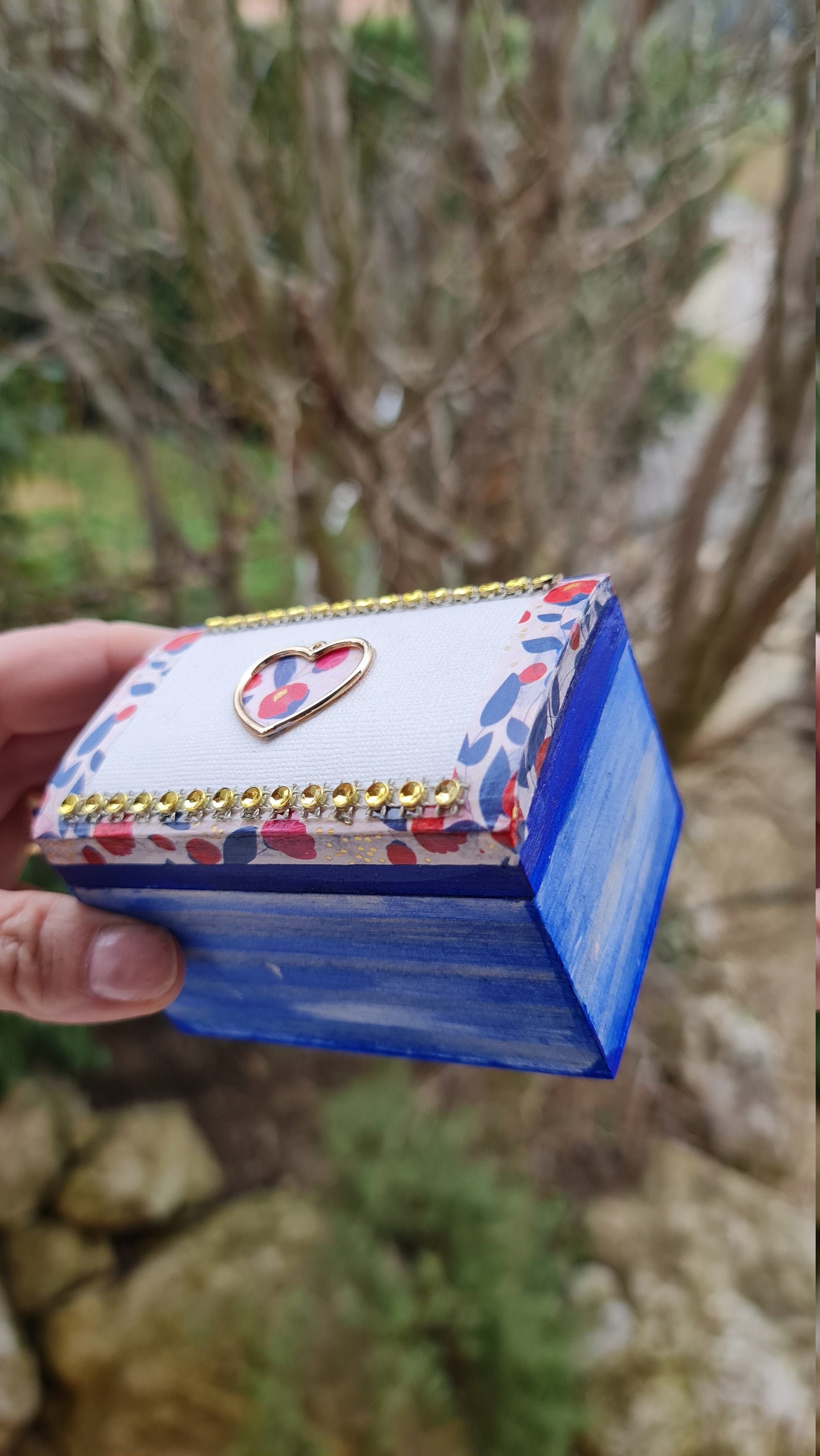 Pastel Blue Jewelry Box Etsy UK