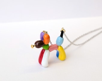 LGBT Balloon Nacklace - Rainbow2 - Balloon dog  - Balloon dog jewellery - Balloon Dog Design