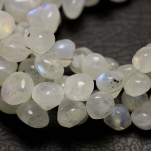 Rainbow Moonstone Briolettes,Onion Shape Beads,Natural Gemstone,Earring,Pendants Supplies,Jewelry Making,7 inches,Size 7-10mm.