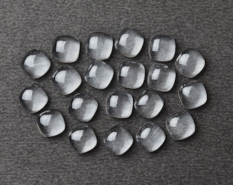 Cabujones lisos de cuarzo cristalino de 10 mm, paquete de 3 piezas, suministros de joyería, fabricación de joyas con piedras semipreciosas, suministros de bricolaje.