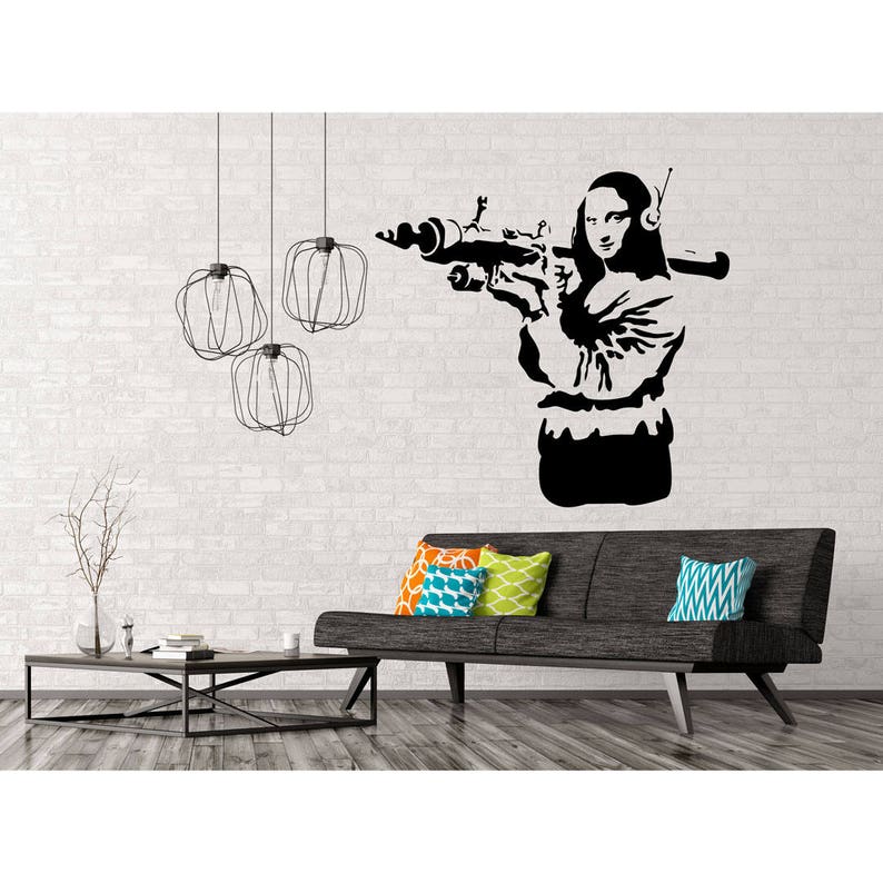 Banksy gun Banksy Banksy decals Banksy stencil Street art Etsy