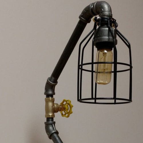 Industrial Pipe Lamp Desk Lamp Table Lamp Accent Lamp - Etsy