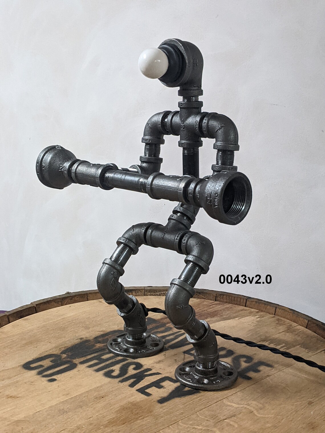 Industrial Pipe Lamp; Pipe Lamp; Pipeman; Robot Lamp; Desk Lamp; Table ...