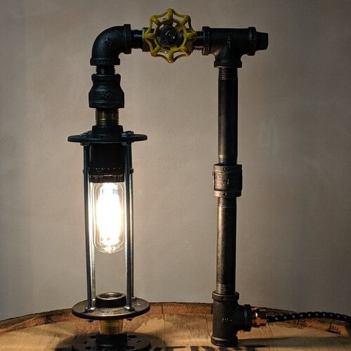 Industrial Pipe Lamp Desk Lamp Table Lamp Accent Lamp Etsy