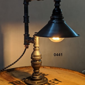 Industrial Pipe Lamp, Edison Lamp, Table Lamp, Desk Lamp, Accent Lamp, Dimmable Lamp, Touch Lamp