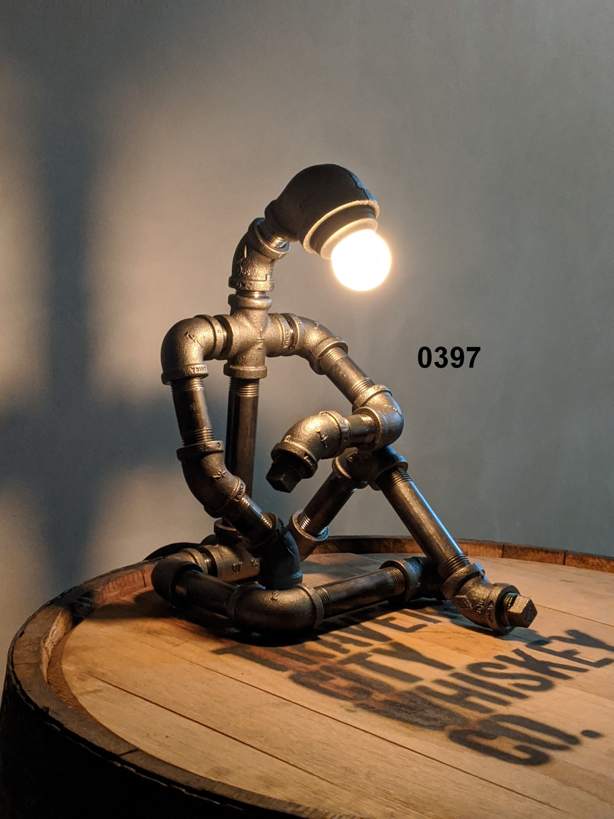 Pipe man lamp deals diy
