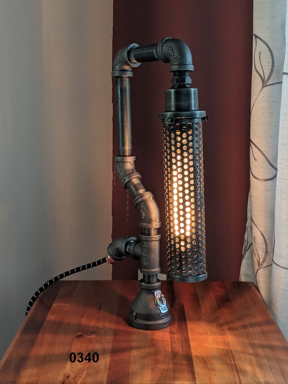 industrial pipe desk lamp