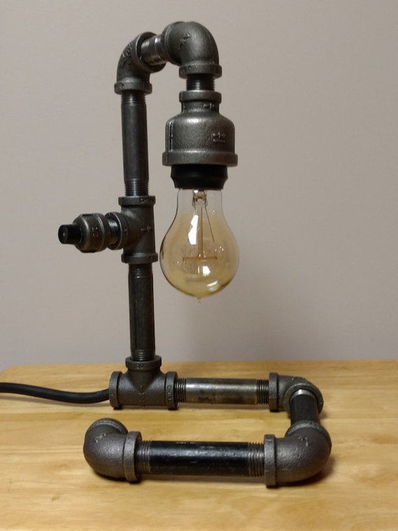 Edison style accent pipe lamp