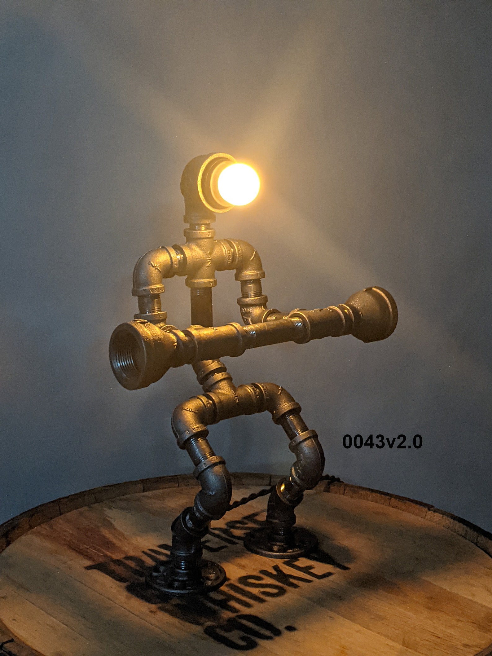 Industrial Pipe Lamp; Pipe Lamp; Pipeman; Robot Lamp; Desk Lamp; Table ...