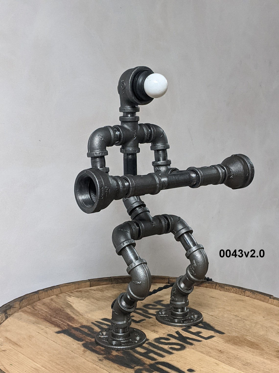 Industrial Pipe Lamp; Pipe Lamp; Pipeman; Robot Lamp; Desk Lamp; Table ...