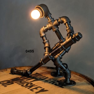 Industrial Pipe Lamp; Pipe Lamp; PipeMan; Robot Lamp; Desk Lamp; Table Lamp; Hockey; Accent Lamp; Lighting