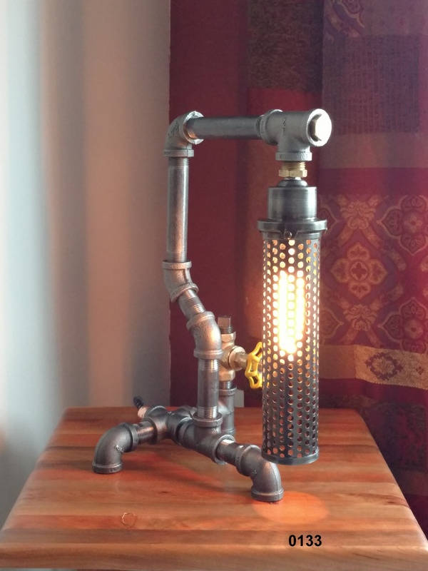 Industrial Pipe Lamp Pipe Lamp Edison Lamp Desk Lamp Table | Etsy